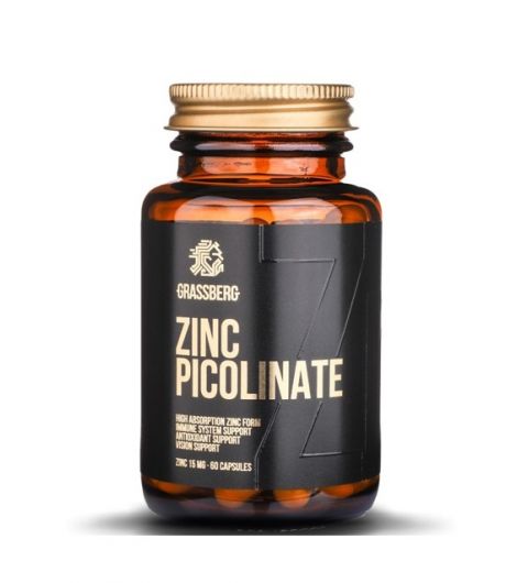 Grassberg Zinc Picolinate 15mg 60 Cap