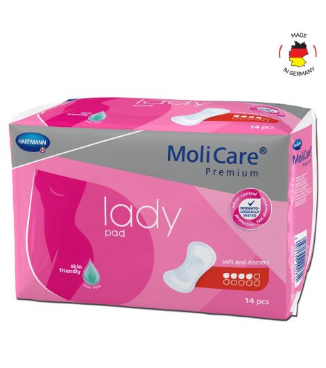 Maternity Pad MoliCare LadyPad, Urine Leakage
14pc