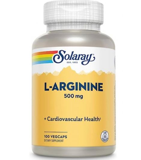 Solaray L-Arginine 500mg 100 Caps