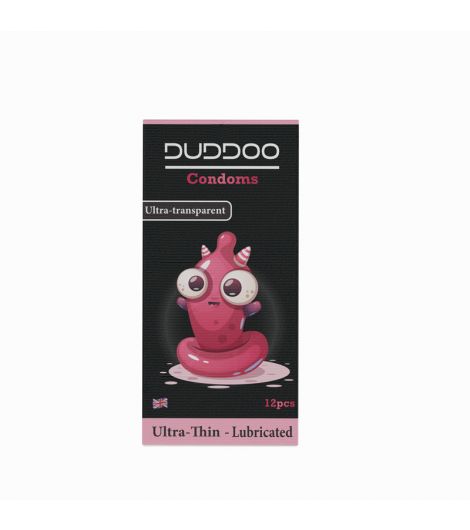 Duddoo Ultra Thin Condoms Lubricated 12 Pieces/Pck