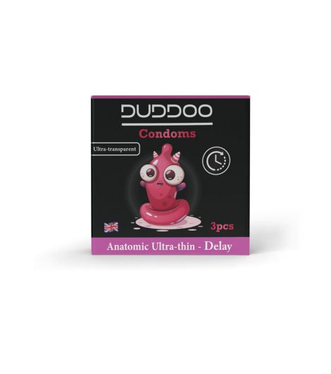 Duddoo Anatomic Ultra Thin Delay Condoms 3 Pcs/Pck