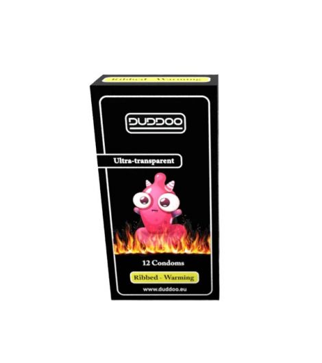 Duddoo Dotted Warming Condoms 12 Pieces/Pack