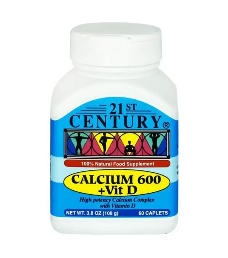 21st Century Calcium 600 Mg 60 tablets