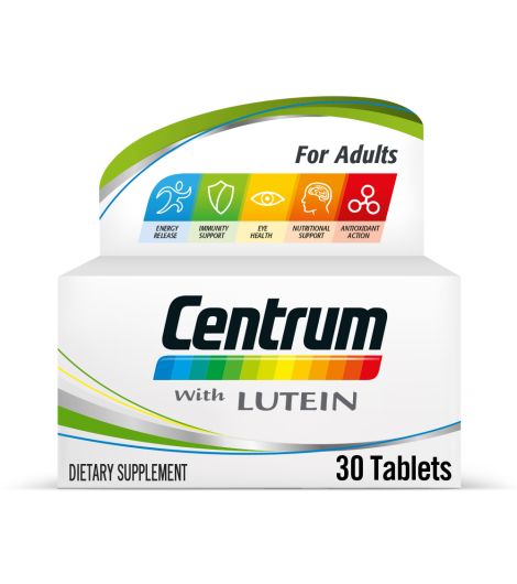 Centrum With Lutein, 30 Tablets