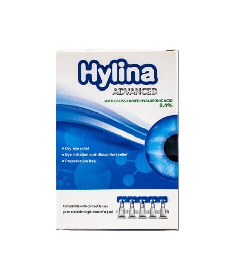 Hylina Advanced Eye Drops Hyaluronic Acid 0.4% 0.5ml X 30 pcs