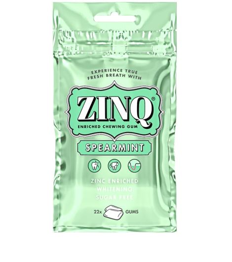 Zinq Spearmint Sugar Free 22 Gums