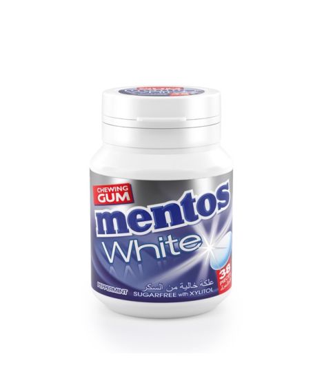 Mentos Gum White Peppermint 38 Pieces