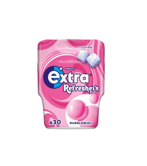 Extra Refreshers Bubblemint Flavor Gum 30 Pieces