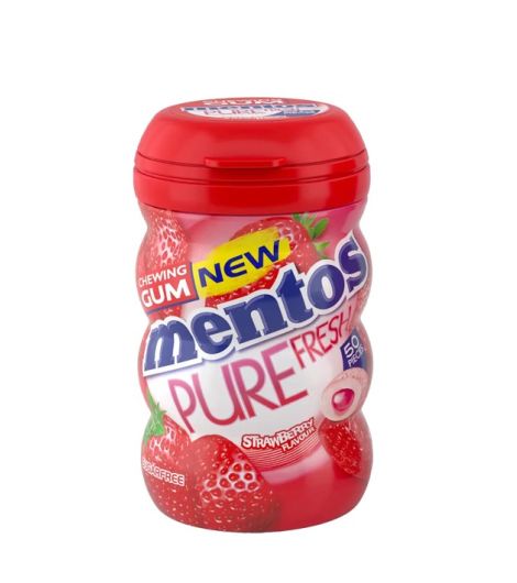 Mentos Gum Pure Fresh Strawberry 50 Pieces