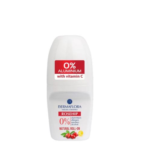 Dermaflora Rosehip Natural Roll On Deodorant 50ml