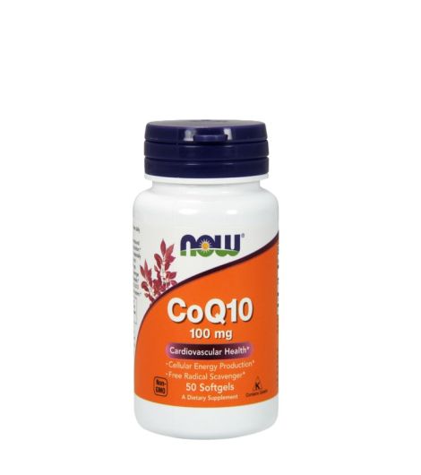 Now CoQ10 100mg 50 Capsules