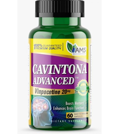 AMS Cavintona Advanced Vinpocetine 20mg 60 Capsules