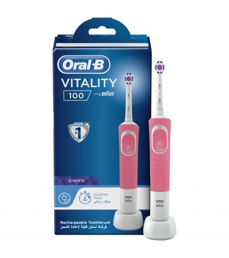 Oral B Vitality 100 Rechargeable 3D White Toothbrush