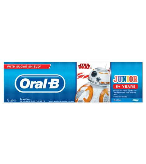 Oral-B Star Wars Mild Mint Toothpaste Junior 6+ Years 75ml