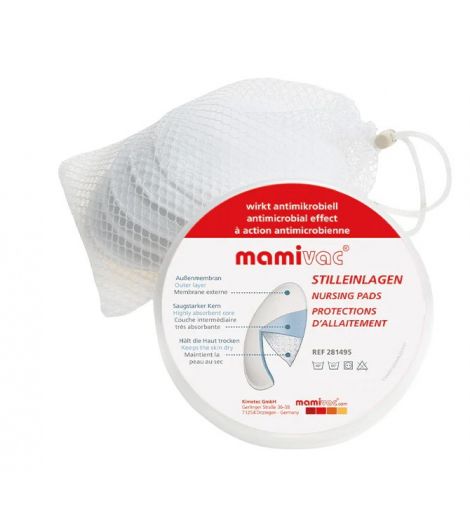 Mamivac Nursing Pads 6 Pcs with Washable Bag