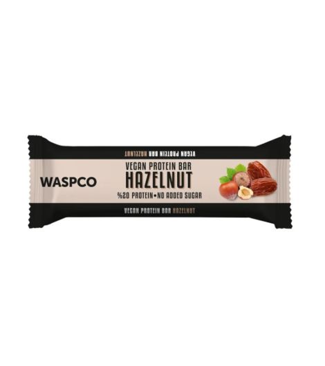 Waspco Hazelnut Flavor Protein Bar 40Gm Vegan