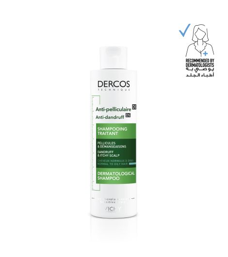 Vichy Dercos Anti Dandruff Grease Hair Shampoo 200ml