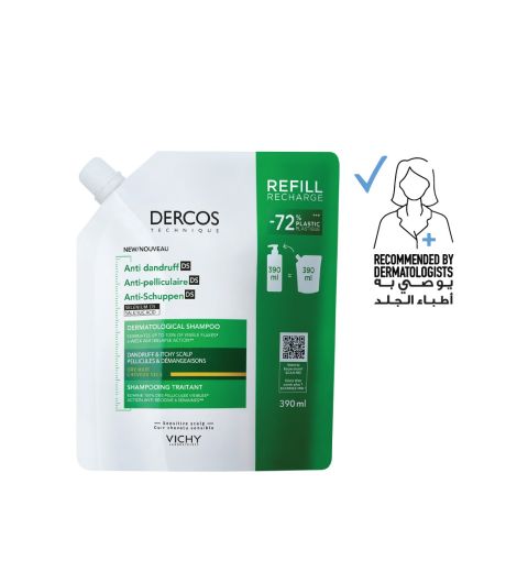 Dercos Anti-Dandruff Shampoo Dry Refill 390ml