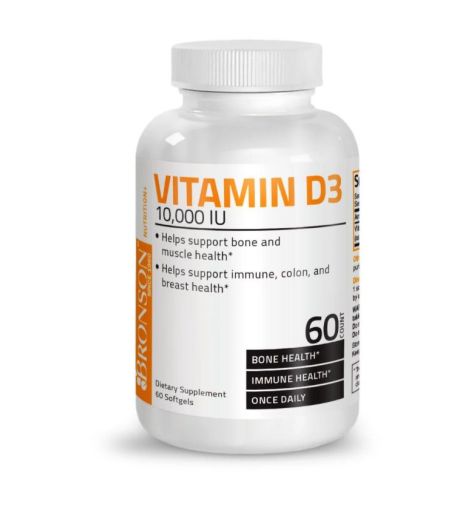 Bronson Vitamin D3 10000 IU 60 Softgels