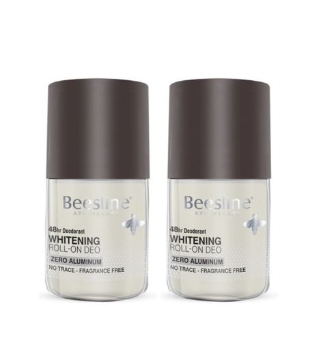 Beesline Men Whitening Roll-On Deo Zero Aluminium 48H ml 1+1