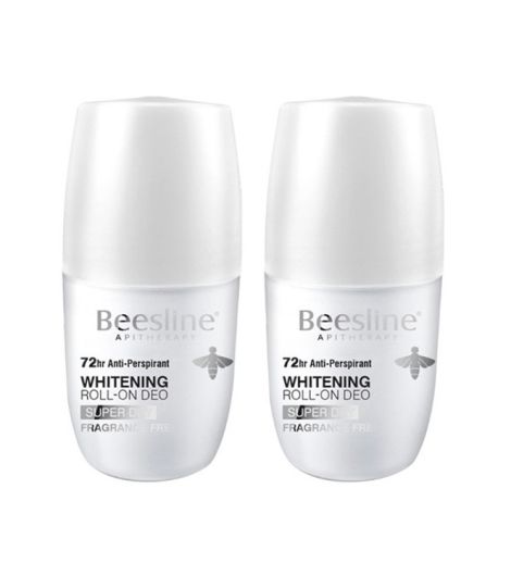 Beesline Whitening Roll-On Deo Fragrance Free 72H 50ml 1+1