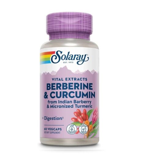 Solaray Berberine & Curcumin 60 Vegcaps
