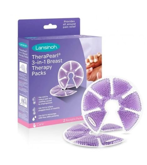 Lansinoh Hot & Cold 3 in 1 Breast Therapy 2Pcs