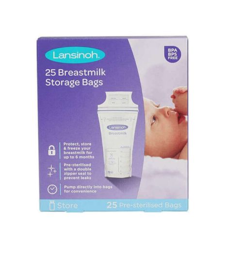 Lansinoh Breast Milk Storage Bags 25 Pcs