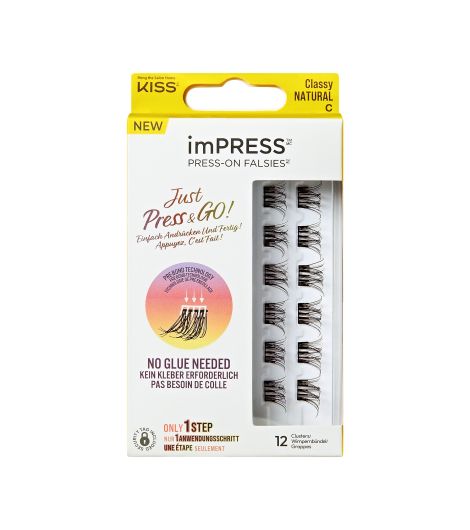 Kiss Impress Press On Falsies Classy Natural 12s