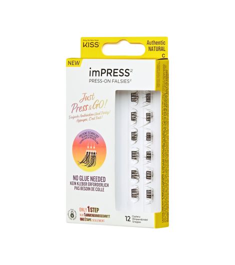 Kiss Impress Press On Falsies Authentic Natural 12s