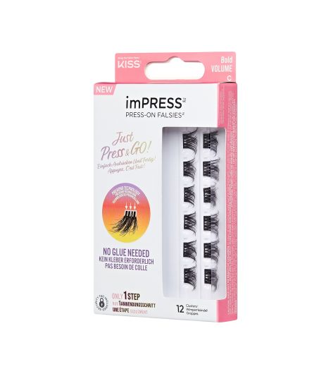 Kiss Impress Press On Falsies Bold Volume 12s