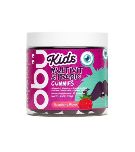 Obu Kids Multivit & Probio 90 Gummies Raspberry Flavor