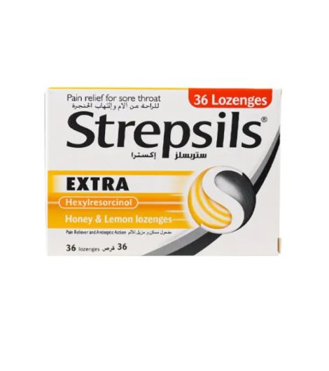 Strepsils Extra Honey & Lemon 36 Lozenges