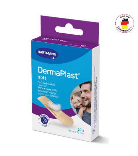 Dermaplast Soft 20 Plasters 19X72mm