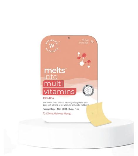 Wellbeing Melts MultiVitamins 30 Strips Divine Alphonso Mango