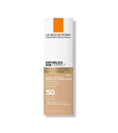 لاروش بوزيه انثيليوس كريم حماية من الشمس مع لون spf+50 مضاد للتجاعيد 50مل
