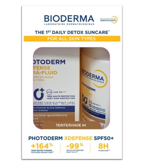 بيوديرما فوتوديرم إكس ديفنس ألترا فلويد40مل SPF50 T04+ (1+1)