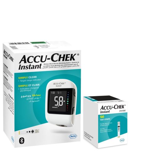 Accu Chek Instant Kit + 50 Strips mmol