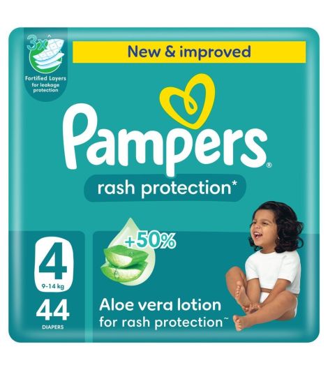 Pampers Rash Protection Size 4 - 44 Diapers