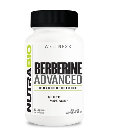 NutraBio Berberine Advanced (200 mg) 60 Vegetarian Capsules