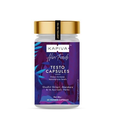 Kapiva Shilajit Testo 60 Capsules