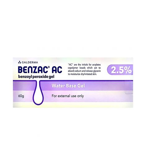 Benzac Ac 2.5% Gel 60Gm