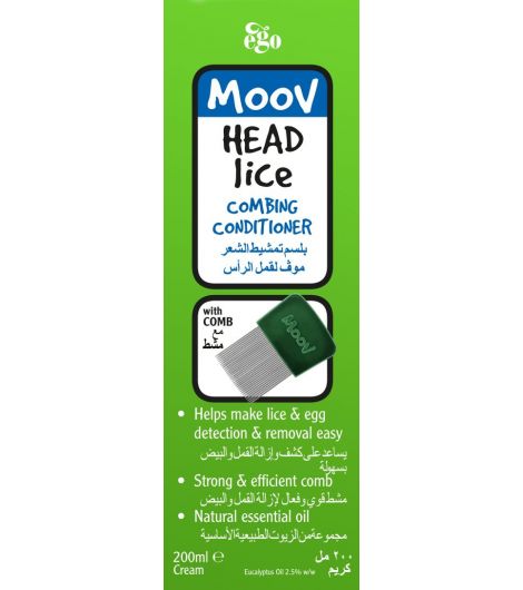 Ego Moov Head Lice Conditioner With Comb 200mL
