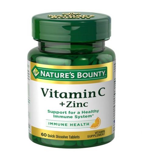 Nature'S Bounty Vitamin-C With Zinc 60 Tabs