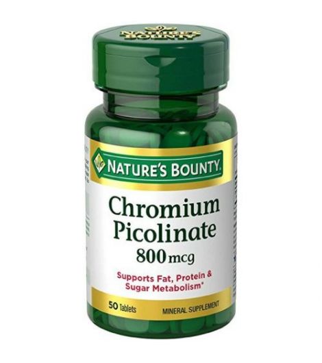 Nature's Bounty Chromium Picolin 800mcg 50s