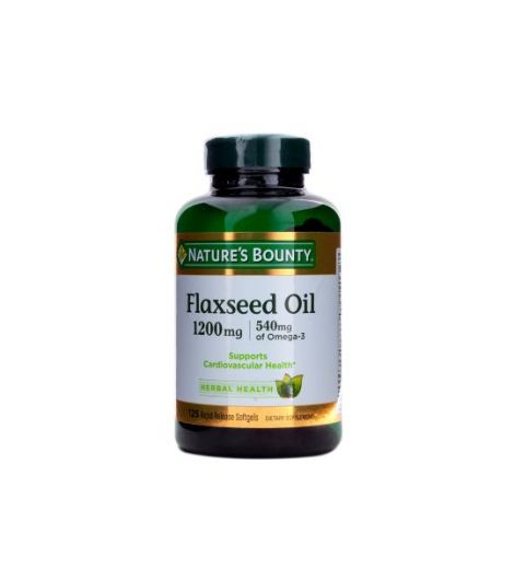 Nature's Bounty Flaxseed Oil 1200mg 125 Softgels