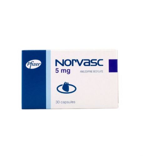Norvasc Capsules 5Mg 30's