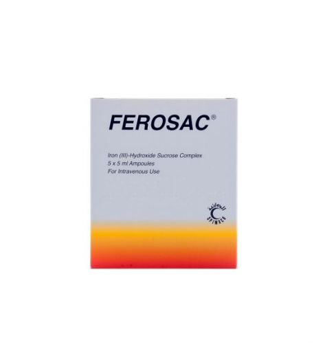 Ferosac Inject100Mg/5ML 5Amps