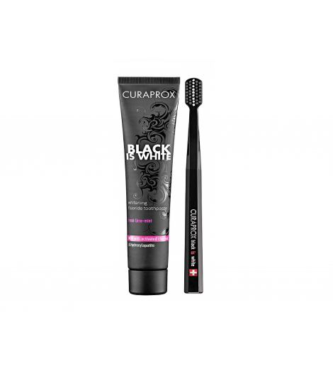 Curaprox Black Is White Toothpaste + Toothbrush