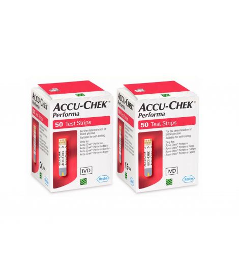 Accu Chek Performa 50 Strips (2 Boxes)